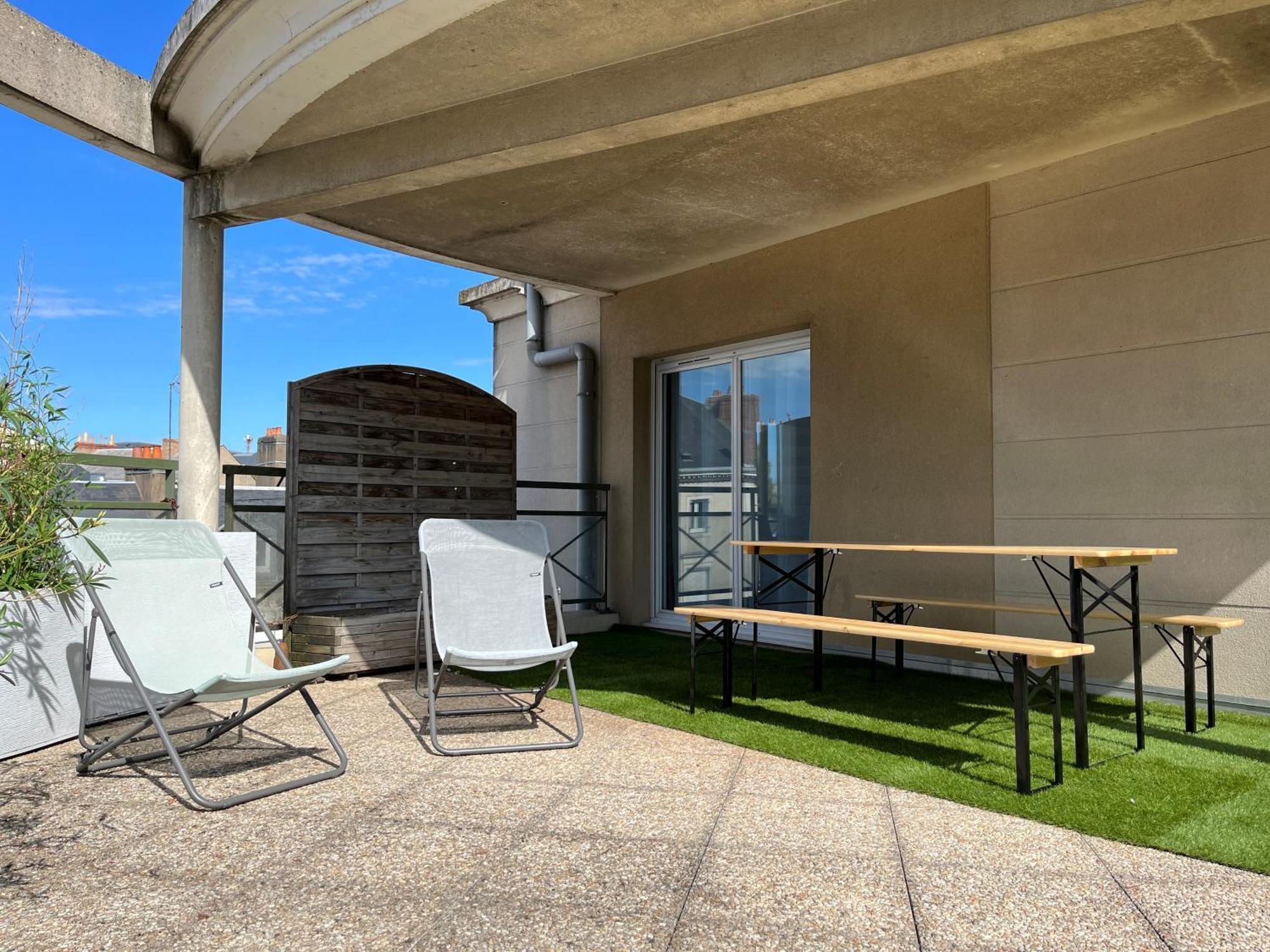 Le Roof Top - Centre Ville - Double Garage - 6 Pers เลอม็องส์ ภายนอก รูปภาพ